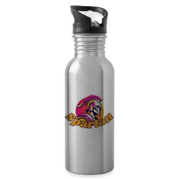 Spartan - Trinkflasche mit integriertem Trinkhalm - Lightsilver - Rechts