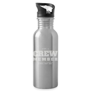 Événement du personnel de l’équipe Vintage Est Retro Member - Gourde avec paille intégrée - argent clair - Droite