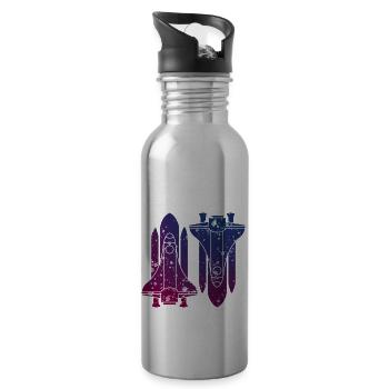 Missiles - Water bottle with straw - silver - Right