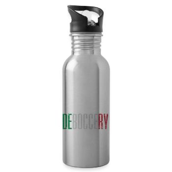 Bocce Ball Player Boules Bocce Down For Some - Water bottle with straw - silver - Right