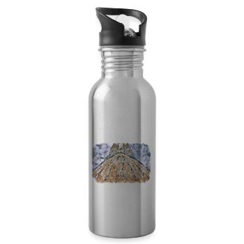 Spain Watercolor Sketch Hand Drawn Illustration - Water bottle with straw - silver - Right