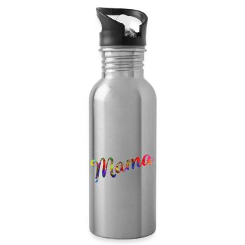 Jack Russell Terrier Jack Russell Terrier Mama - Water bottle with straw - silver - Right