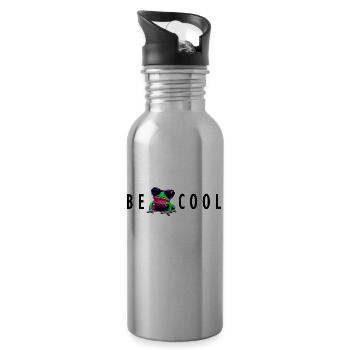 frog be cool - Trinkflasche mit integriertem Trinkhalm - Lightsilver - Rechts