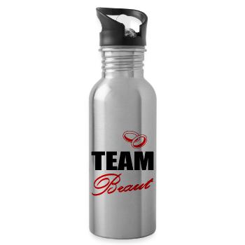 JGA - Trinkflasche mit integriertem Trinkhalm - Lightsilver - Rechts
