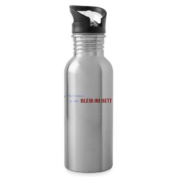 Saying - Water bottle with straw - silver - Right