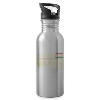 Mars 1989 - March 1989 - Water bottle with straw - silver - Right
