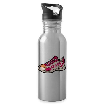 Marathon Running Shoes Running - Water bottle with straw - silver - Right