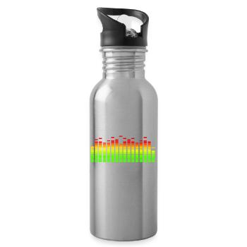 EQUALIZER - Water bottle with straw - silver - Right