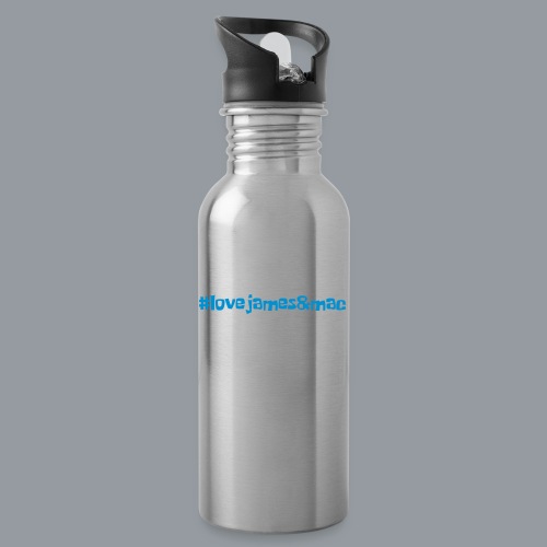 #lovejames&mac - Trinkflasche mit integriertem Trinkhalm