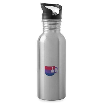 Bisexualitea. Bisexual poison - Water bottle with straw - silver - Right