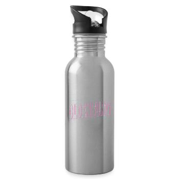 Oldenburg Deutschland Stadt Schrift Heimat Liebe - Trinkflasche mit integriertem Trinkhalm - Lightsilver - Rechts