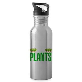 I Think I Have Enough Plants Gardener Gardening Ho - Trinkflasche mit integriertem Trinkhalm - Lightsilver - Rechts