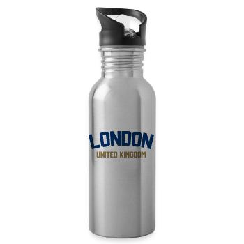 London Vereinigtes Königreich - Trinkflasche mit integriertem Trinkhalm - Lightsilver - Rechts