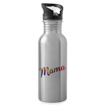English Setter English Setter Mama - Water bottle with straw - silver - Right