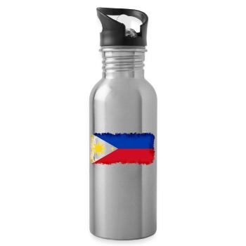 Philippines Philippines - Water bottle with straw - silver - Right