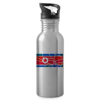 North Korea North Korea - Water bottle with straw - silver - Right
