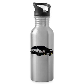 Initial D Driften Akina - Trinkflasche mit integriertem Trinkhalm - Lightsilver - Rechts