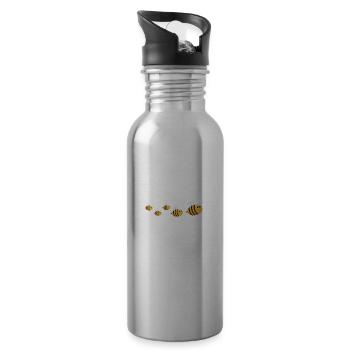 Bee yourself - Water bottle with straw - silver - Right