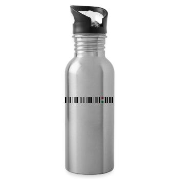 Italia - Water bottle with straw - silver - Right