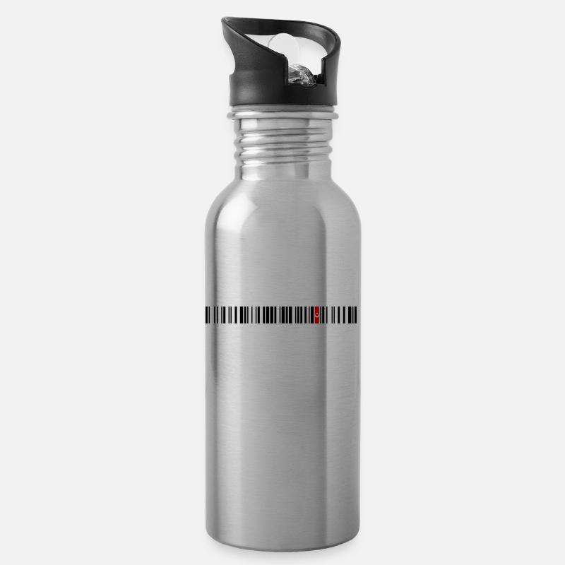 Bayburt - Trinkflasche mit integriertem Trinkhalm - Lightsilver