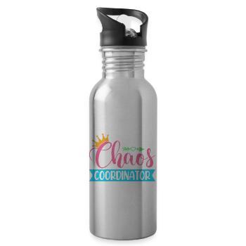 Chaos Coordinator Babysitting Daycare Provider Pre - Trinkflasche mit integriertem Trinkhalm - Lightsilver - Rechts