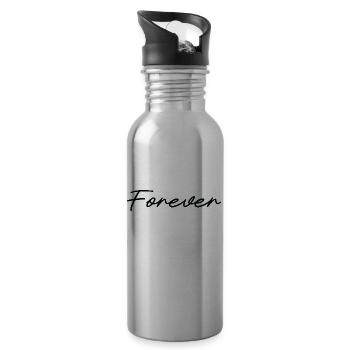 Music House Dance Forever Gift - Water bottle with straw - silver - Right
