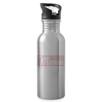 FÊTE DES MÈRES. BONNE FÊTE MAMAN - Gourde avec paille intégrée - argent clair - Droite