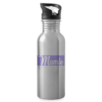 GRANNY. MOTHER'S DAY - Water bottle with straw - silver - Right