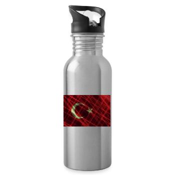 Turkey - Water bottle with straw - silver - Right