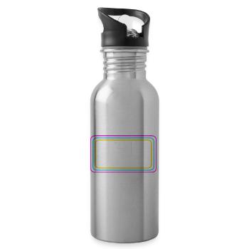 Interior Designer Architecture Architect - Water bottle with straw - silver - Right