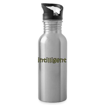 intelligent - Trinkflasche mit integriertem Trinkhalm - Lightsilver - Rechts