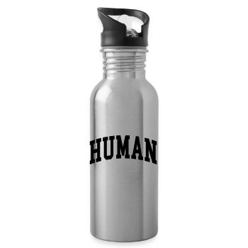 Humane - Water bottle with straw - silver - Right