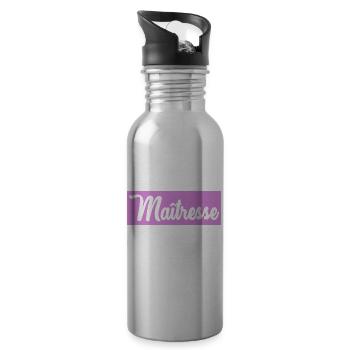 VIELEN DANK. GELIEBTE - Trinkflasche mit integriertem Trinkhalm - Lightsilver - Rechts