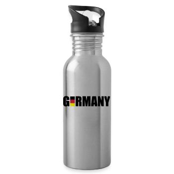 germany_f3 - Gourde avec paille intégrée - argent clair - Droite