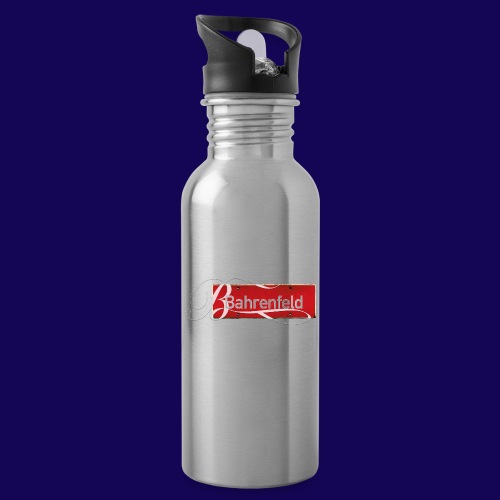 Bahrenfeld Antik-Ortsschild mit pompösem Initial - Trinkflasche mit integriertem Trinkhalm