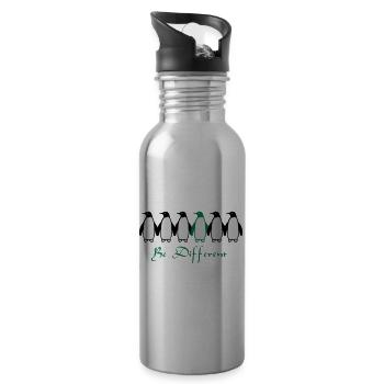 Be Different - Trinkflasche mit integriertem Trinkhalm - Lightsilver - Rechts
