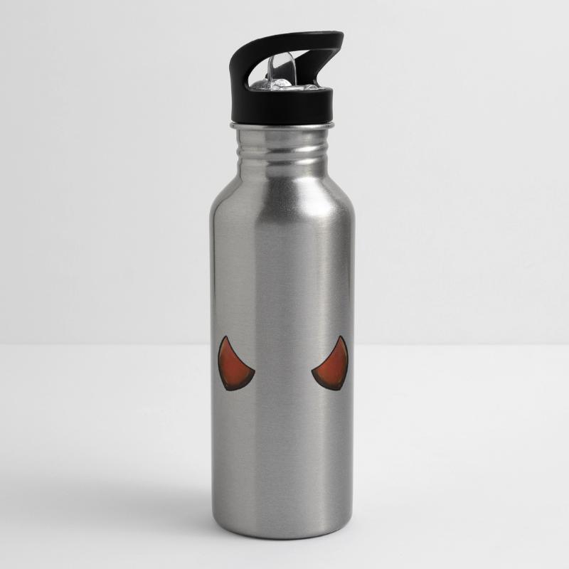 Devil's Horn Devil's Devil's Woman Devil's Guy Water bottle with straw