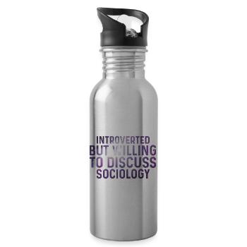 Discussion of Sociology Introverted Poison - Water bottle with straw - silver - Right