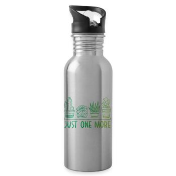 Just One More Gardening Garden Horticulture Garden - Trinkflasche mit integriertem Trinkhalm - Lightsilver - Rechts
