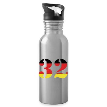 Maillot 32 numéros Allemagne - Gourde avec paille intégrée - argent clair - Droite