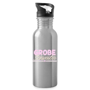 grande sœur - Gourde avec paille intégrée - argent clair - Droite