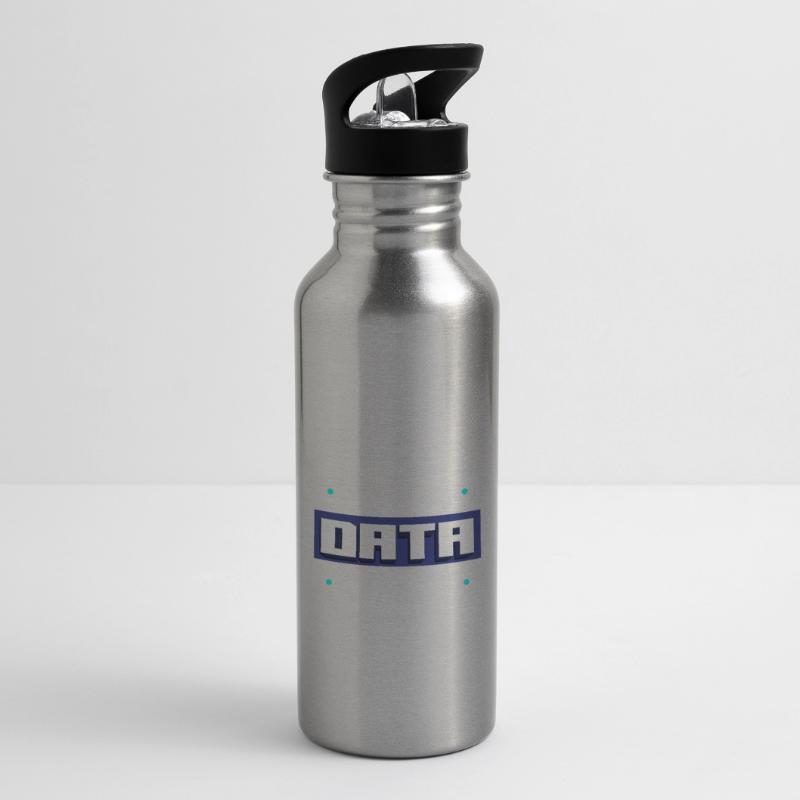 Data Analytics Data Engineering Talk to Water bottle with straw