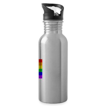 War wohl doch keine Phase - Trinkflasche mit integriertem Trinkhalm - Lightsilver - Rechts