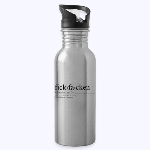 fickfacken - Trinkflasche mit integriertem Trinkhalm