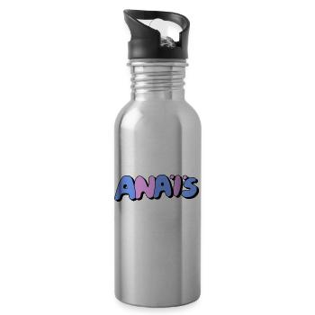 Anais - Trinkflasche mit integriertem Trinkhalm - Lightsilver - Rechts