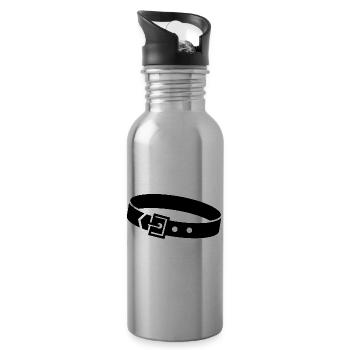 Hund Dog - Trinkflasche mit integriertem Trinkhalm - Lightsilver - Rechts