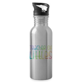 Teacher Of Littles Babysitter Daycare Provider Tea - Trinkflasche mit integriertem Trinkhalm - Lightsilver - Rechts