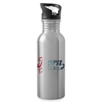 Born in 1993 - Limited Edition - Geburtstag - Trinkflasche mit integriertem Trinkhalm - Lightsilver - Rechts