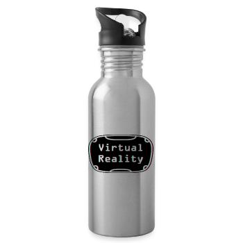 Virtual-Reality-Erlebnis - VR-Headset-Design - Trinkflasche mit integriertem Trinkhalm - Lightsilver - Rechts