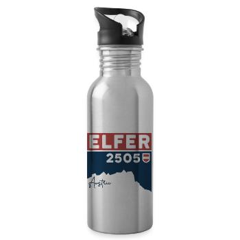 Elfer Berg Elferspitze Wanderung Normalweg Tirol - Trinkflasche mit integriertem Trinkhalm - Lightsilver - Rechts
